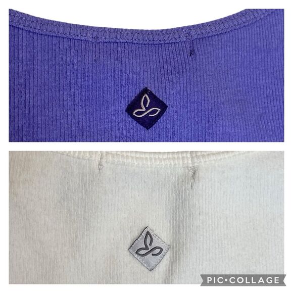 Prana Ribbed Jane Tank Top Womens L Set Of 2 Athleisure Yoga Minimalist Layering - Picture 4 of 10